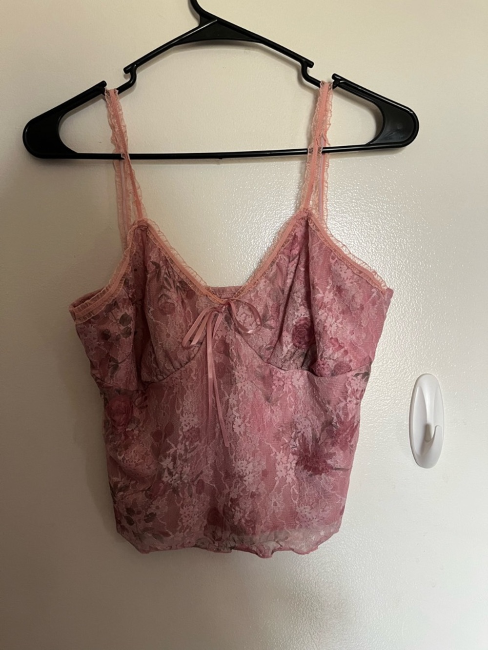Dusty Rose Lace Camisole Top